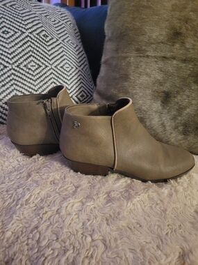 Sam Edelman Brown Ankle Booties - Slip-On Comfort | Size 4 (Fits Size 5) | 35 EU